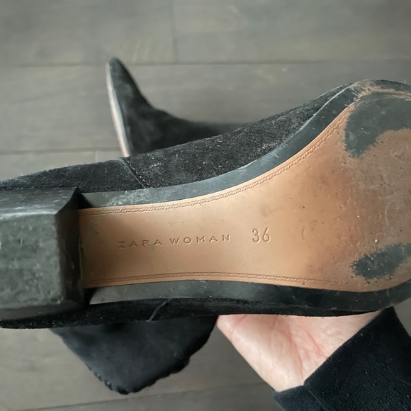 ZARA suede leather boots - Picture 4 of 5